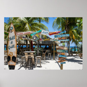 Poster Recurso de praia tropical