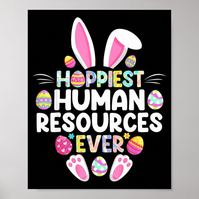 Poster Recursos Humanos Mais Alegres de Sempre Dia de Pás (Frente)