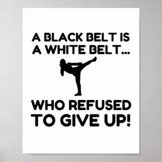 POSTER RECUSA DO CINTO BRANCO