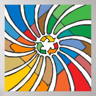 Pôster Recycle Sign Art