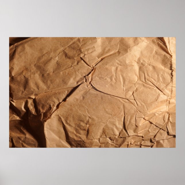 Poster Recycled wrapping paper. Texture. (Frente)