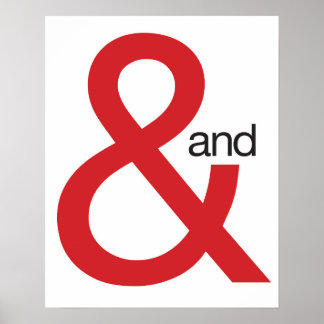 Pôster Red Ampersand