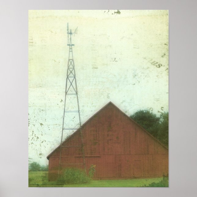 Pôster Red Barn Art (Frente)