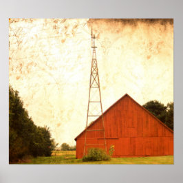 Pôster Red Barn Art 2