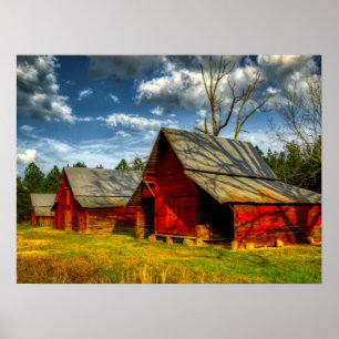 Poster Red Barn da América Rural