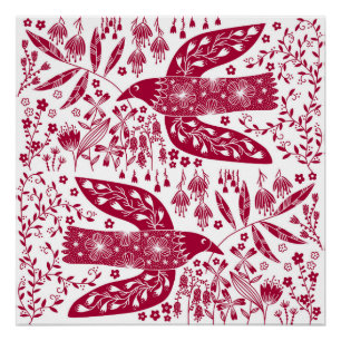 Pôster Red Bird Art