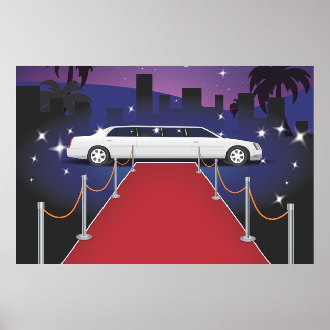 Pôster Red Carpet Celebrity Limo (Frente)