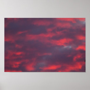 Pôster Red Cloud Sunset, Ohio