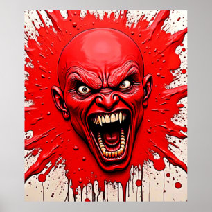Poster Red Demon Fury Art