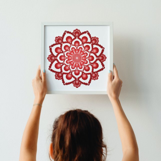 Pôster Red Dot Mandala (Criador carregado)