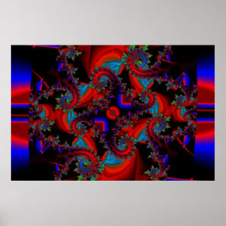 Pôster Red e Green do Blue