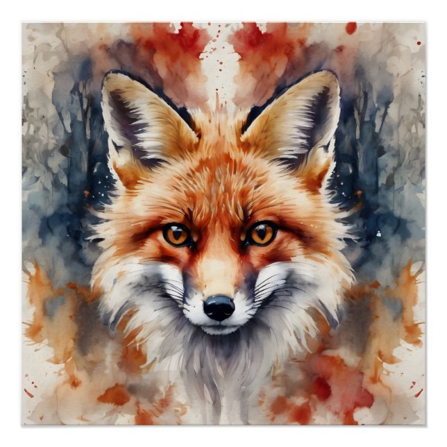 Pôster Red Fox no 1 Poster brilhante (Frente)