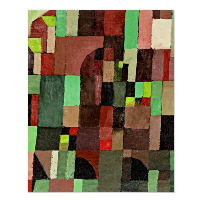 Pôster Red, Green and Violet-Yellow Rhythms, (Frente)