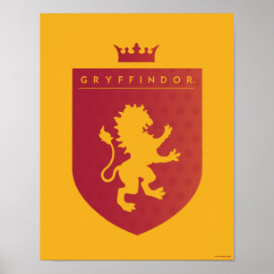 Poster Red GRYFFINDOR™ Crest Crowed