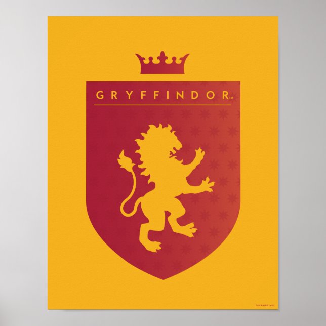 Poster Red GRYFFINDOR™ Crest Crowed (Frente)