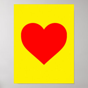 Poster Red Heart Pop Art