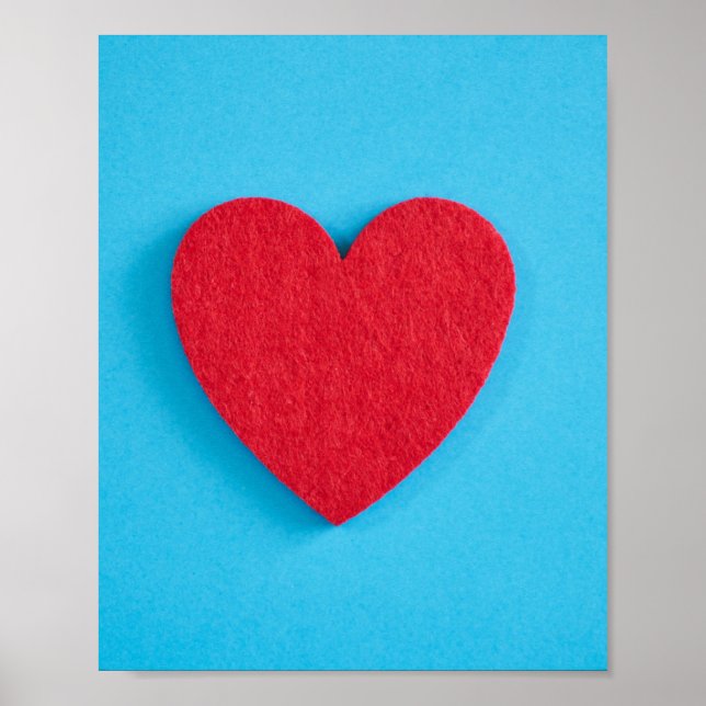Poster Red Love Heart (Frente)