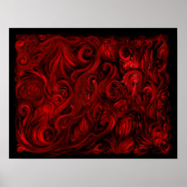 Pôster Red No. 5 Oil on Linen, por Toby Mikle 2015