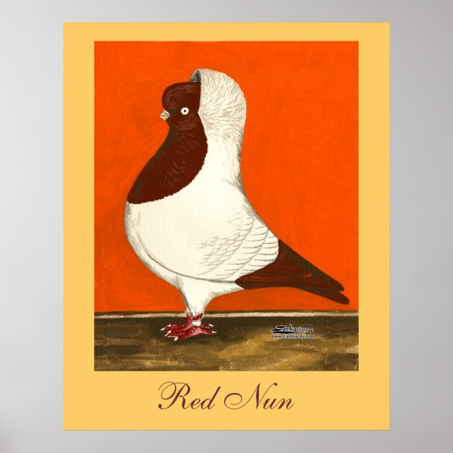 Poster Red Nun Pigeon (Frente)