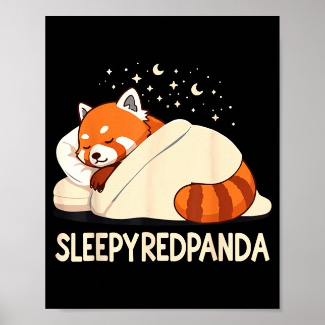 Poster Red Panda Sleep Pajamas  (Frente)
