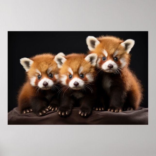 Poster Red Panda Wild Retrait Nature Beauty (Frente)