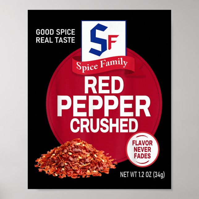 Poster Red Pepper Crushed Sce Group Family Matching Hallo (Frente)