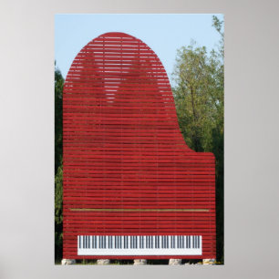 Poster Red Piano