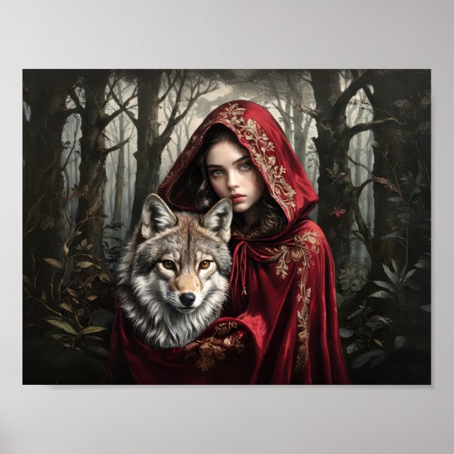 Poster Red Riding Hood e a verdadeira história com o lobo (Frente)