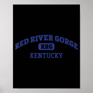 Poster Red River Gorge College Style Rock Escala D