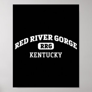 Poster Red River Gorge College Style Rock Escala D