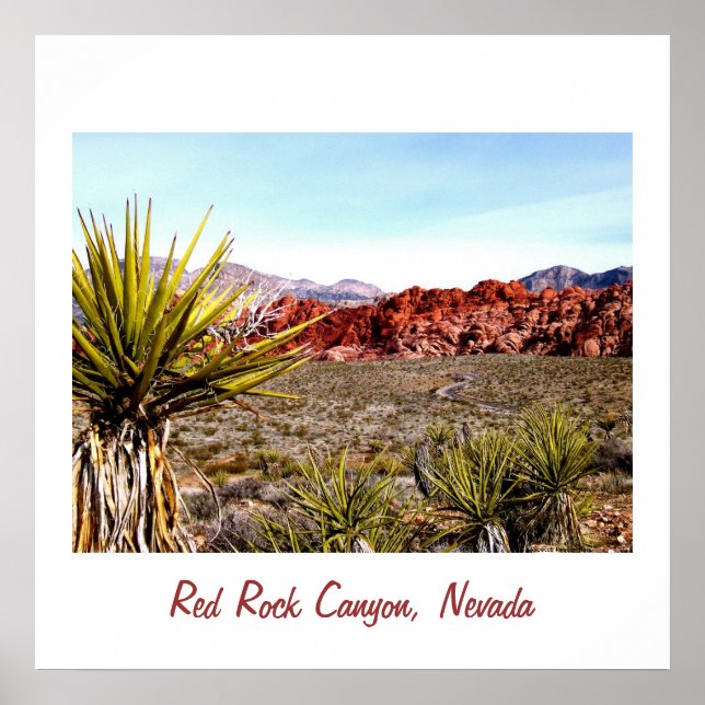 Poster Red Rock Canyon, Las Vegas Desert Scenery (Frente)