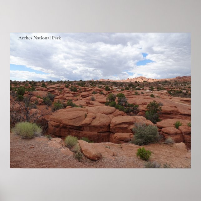 Poster Red Rock in Arches National Park (Frente)