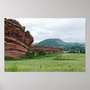 Poster Red Rocks Park e Mountain Range