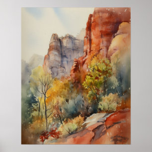 Poster Red Rocks Sedona Arizona