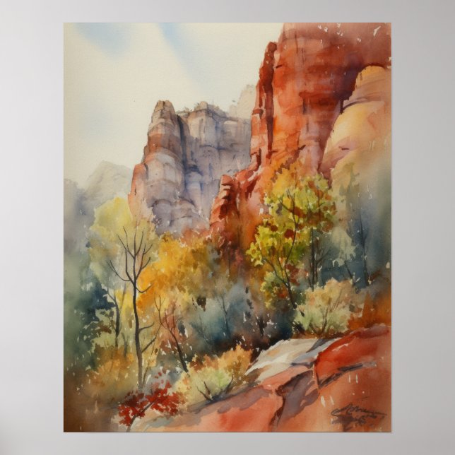 Poster Red Rocks Sedona Arizona (Frente)