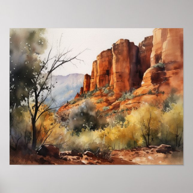Poster Red Rocks Sedona Arizona (Frente)