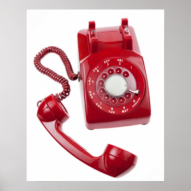 Poster Red Rotary Phone (Frente)