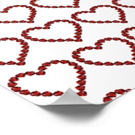 Poster Red Ruby Gemstone Heart