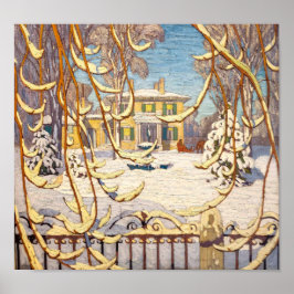 Poster Red Sleigh House, inverno | Lawren Harris |