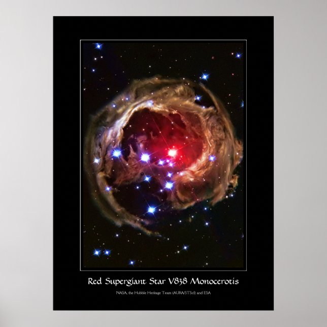Poster Red Supergiant Star V838 Monocerotis (Frente)