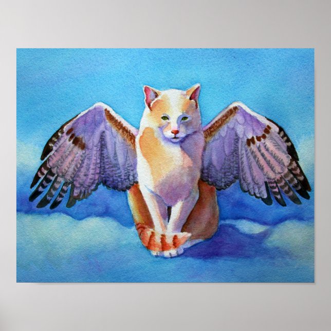 Poster Red Tail Hawk Gatinho Angel (Frente)