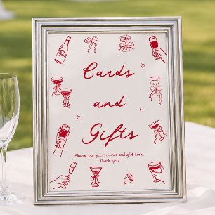 Poster Red Thats Amore - Cartões e Presentes Chás de pane