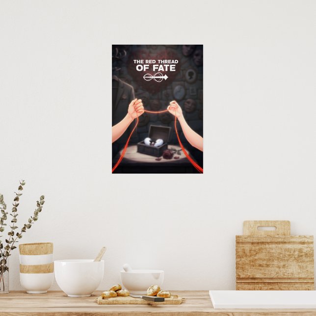Poster Red Thread of Fate Heartbreak Gothic Fantasy (Cozinha)