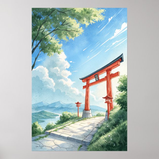 Poster Red Torii Gate (Frente)
