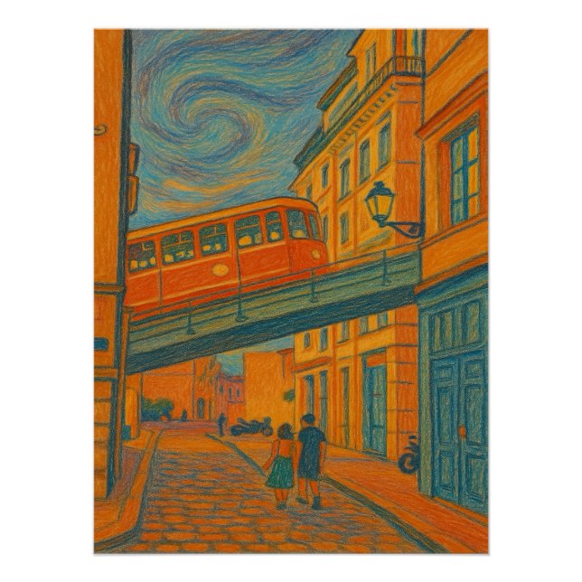 Pôster Red Tramway  (Frente)