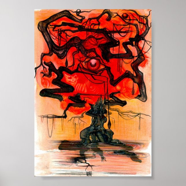 Pôster red tree (Frente)