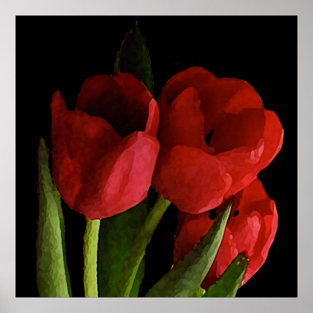 Poster Red Tulips (Frente)