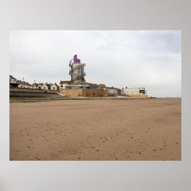 Poster Redcar Beach and Beacon (Frente)