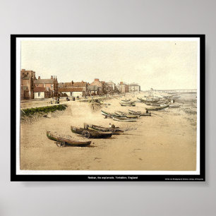 Pôster Redcar, o esplanade, Yorkshire, Inglaterra