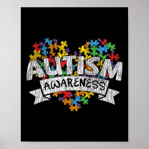 Poster Rede Nacional de Autismo Mês de Crianças Autistas 